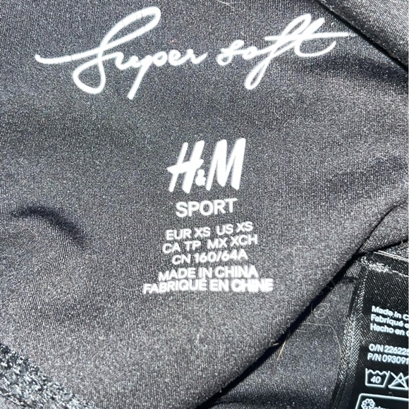 H&M Sport Super Soft Black Leggings 🌵xs - Picture 4 of 10